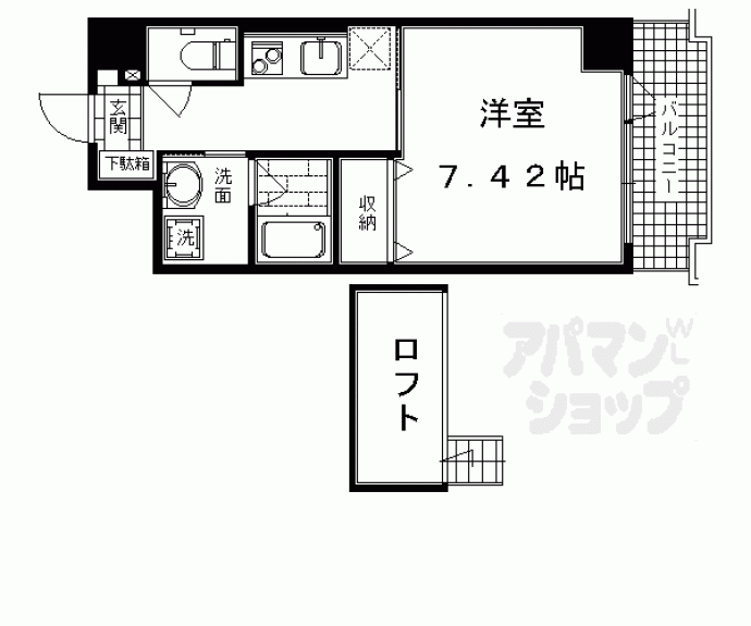 【エルセレーノ西京極】間取