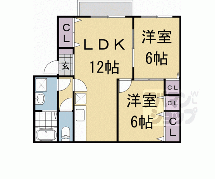 【パストラル西向日】間取