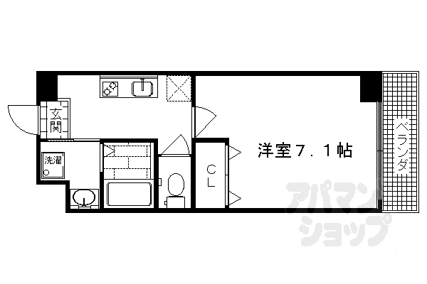 【セラヴィ新丸太町】間取