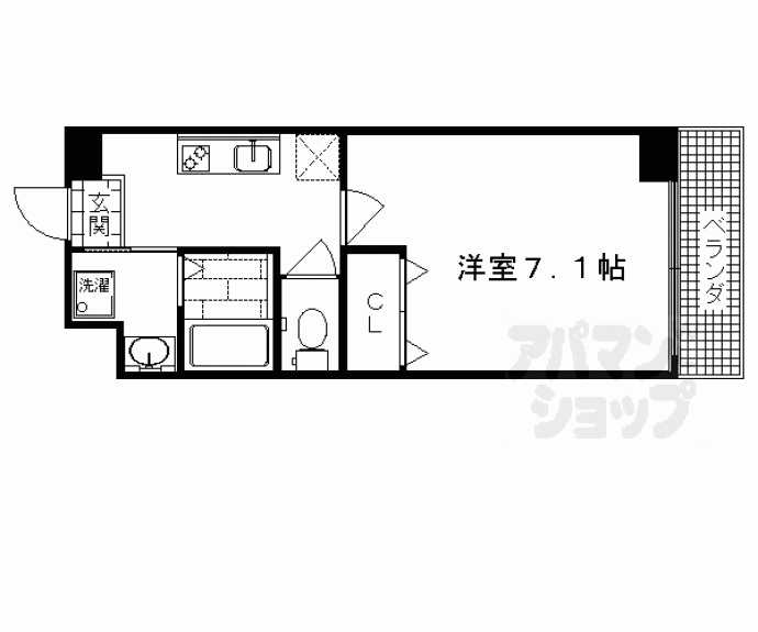 【セラヴィ新丸太町】間取