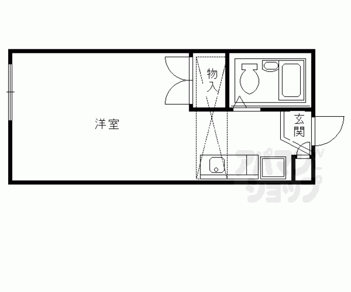 【レオパレス西陣A】間取