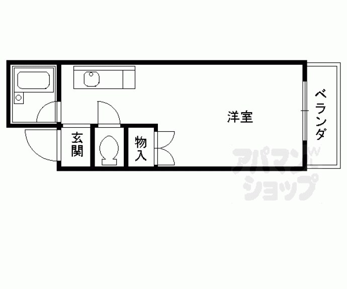 【サンピア宇多野】間取