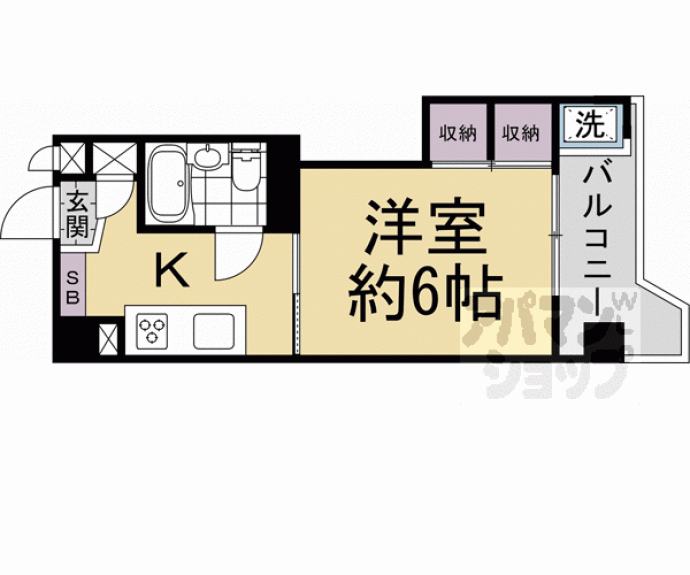 【京都四条グランドハイツ】間取