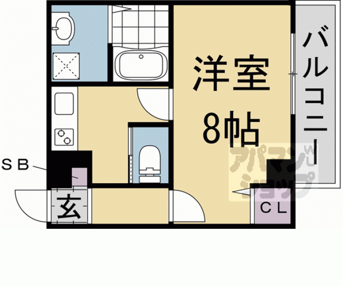 【アールグランツ西院】間取