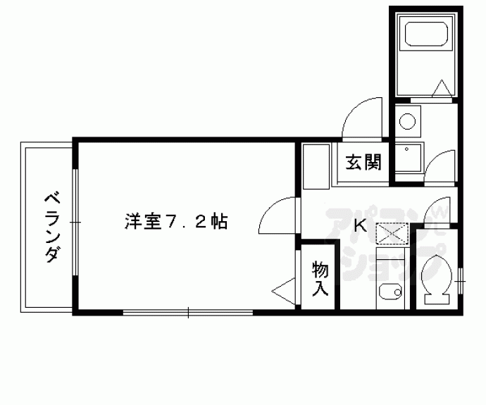【プチフルール嵐山】間取