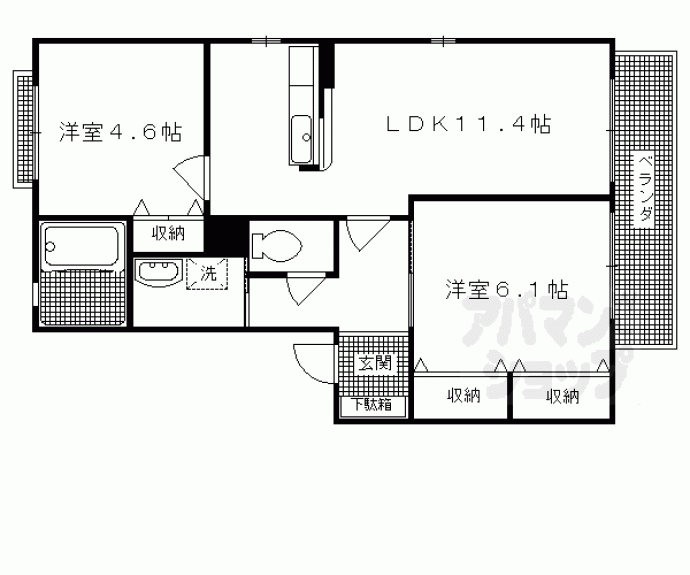 【ＹＵ－ＹＵ－ＣＯＵＲＴ】間取