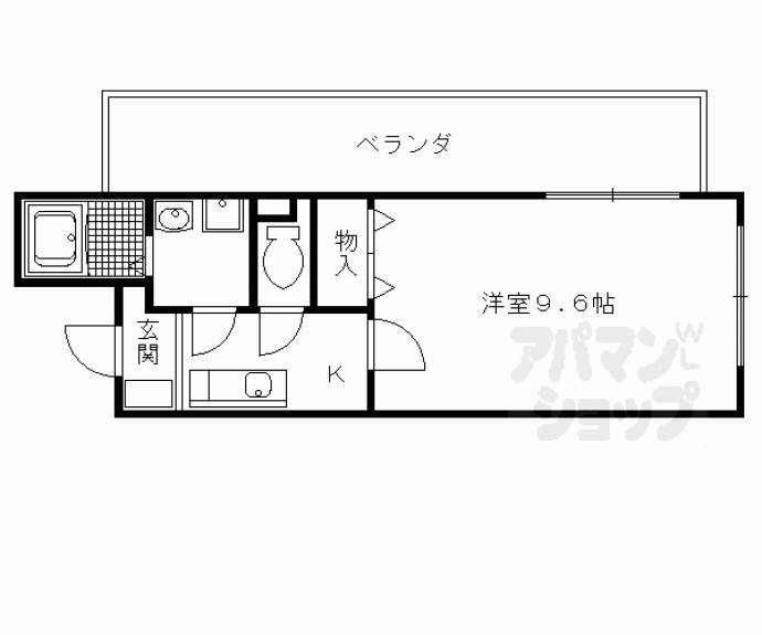 【ウエストリュエル】間取