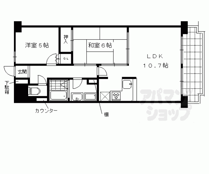 【ディオフェルティ京都西ノ京】間取