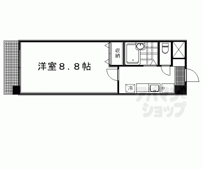 【ハウスセゾン朱雀大路】間取