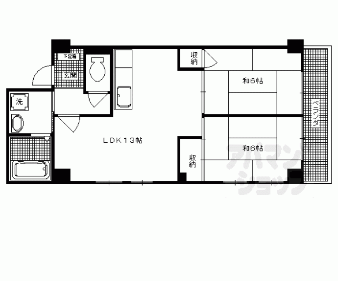 【タワー御池】間取