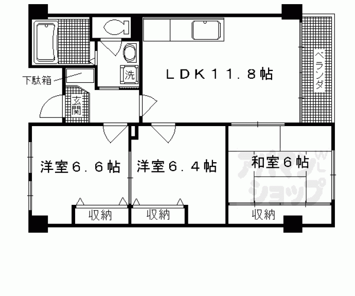 【タワー御池】間取