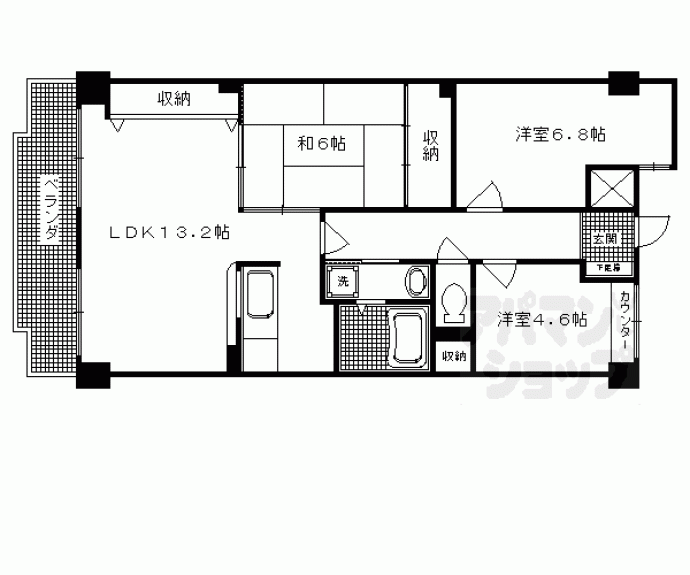 【グランビュー嵐山】間取