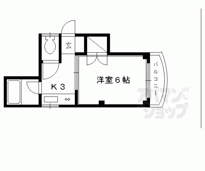 【シャトレ一条】間取