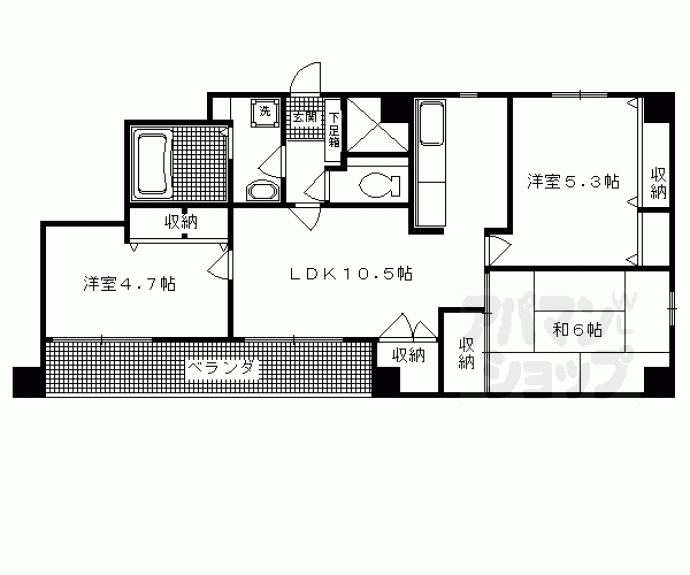 【サンクスシティFUKUI】間取