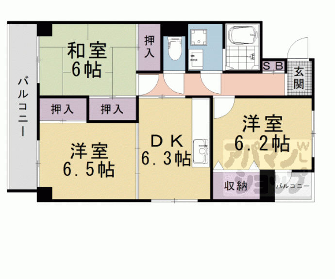 【デンクマール７０】間取