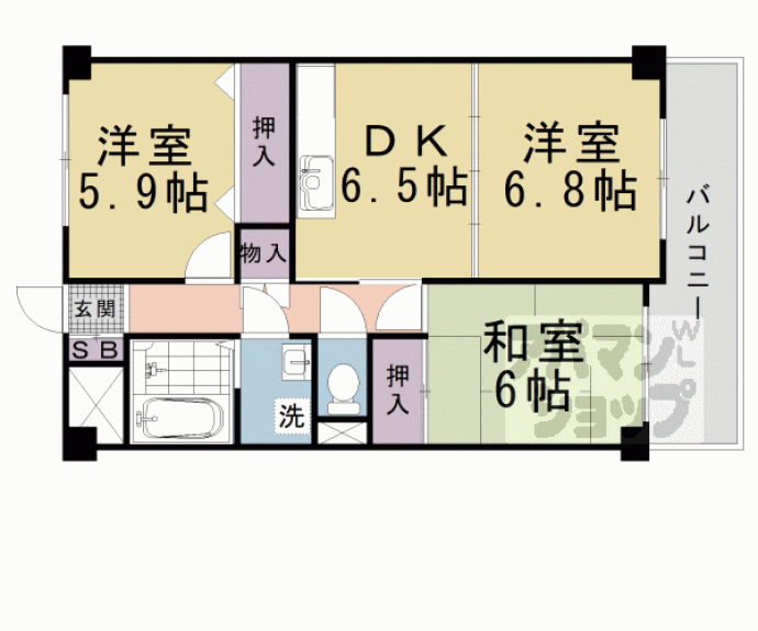 【デンクマール70】間取