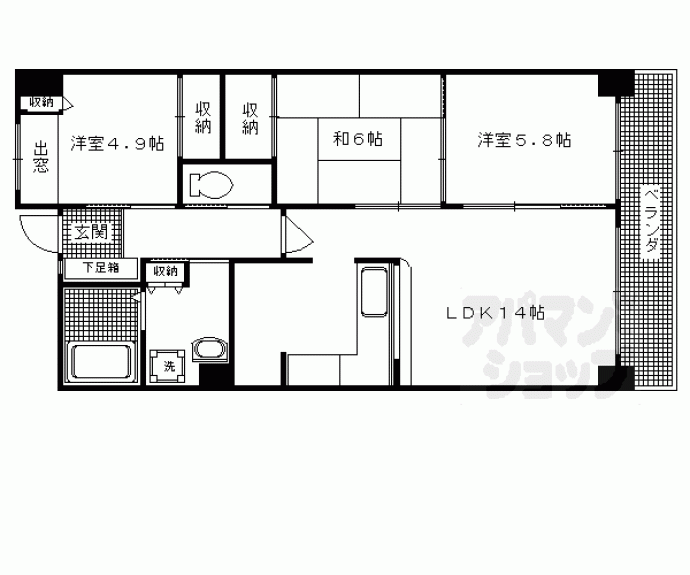 【第三東久ハイツ】間取