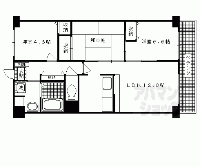 【菜の花の街葛野】間取