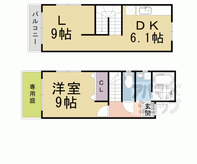 【エンバーカーズ天神】間取