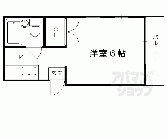 【ハイツ翌桧】間取