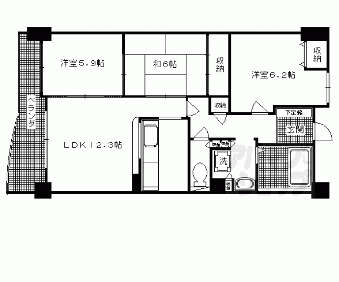 【第一東久ハイツ】間取