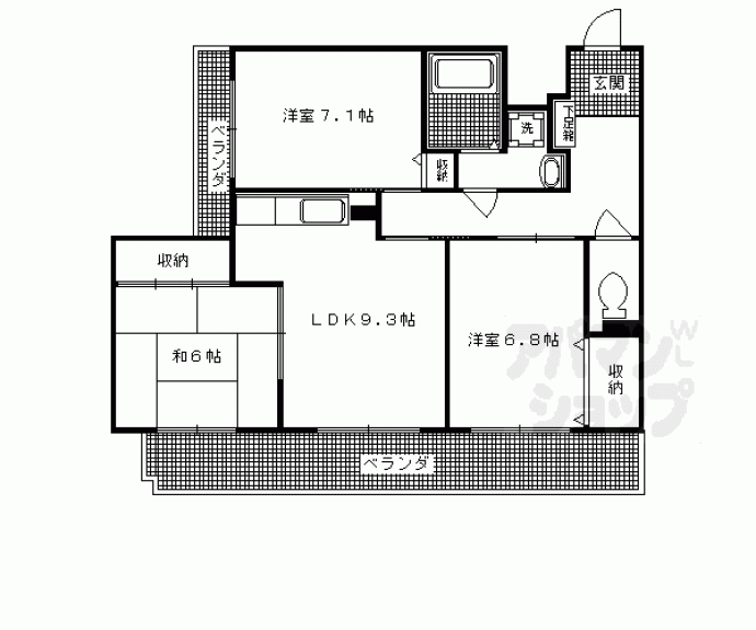 【セントラルヴィレッジ】間取