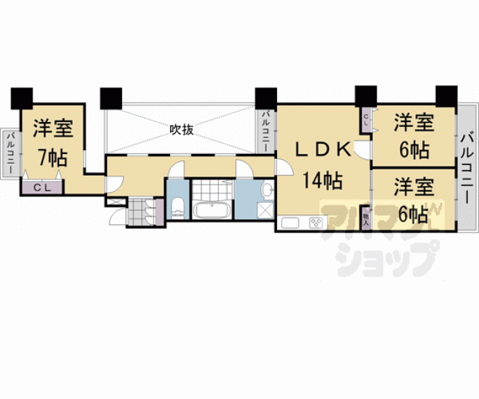 【せんぼん有彩館】間取