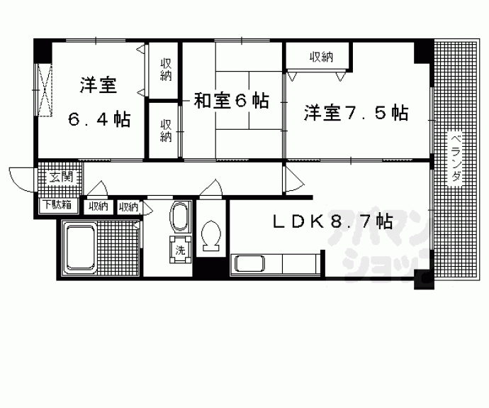【イースタン平野路】間取