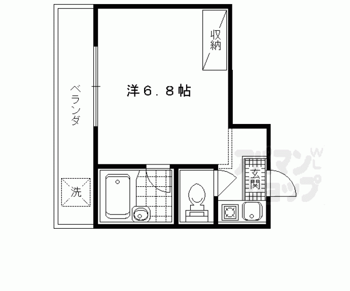 【ウエストハイツ】間取