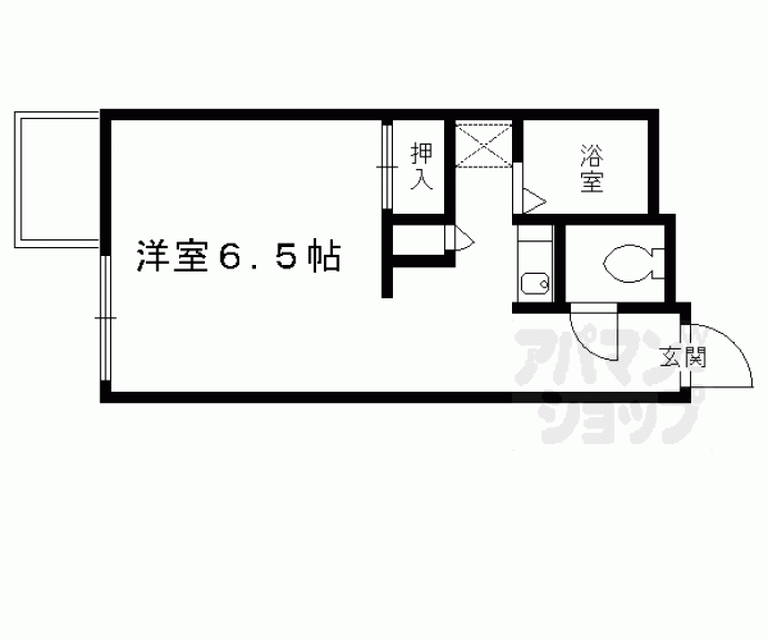【レオパレス松ヶ崎】間取