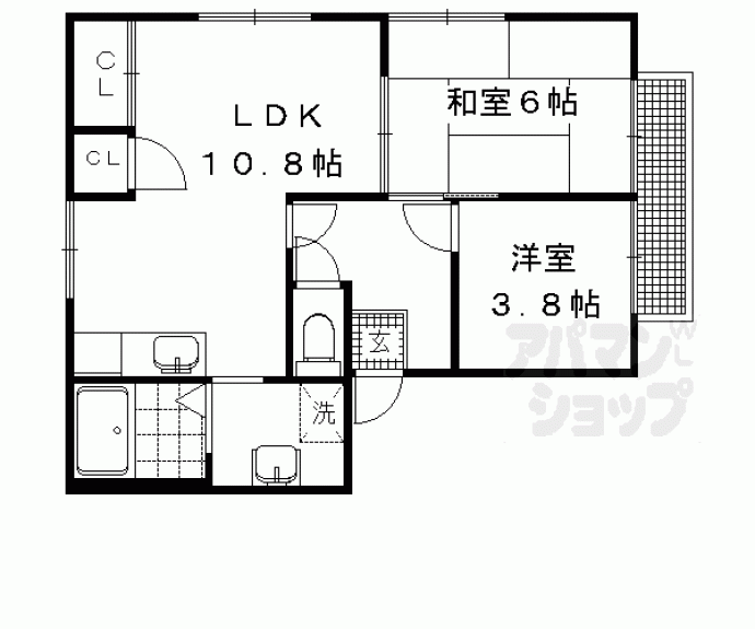【フレグランス北白川】間取