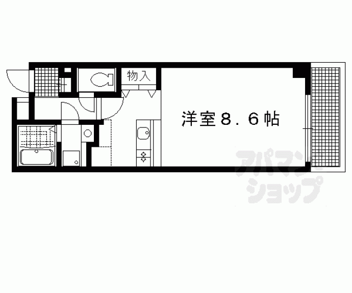 【レゾン聖護院】間取