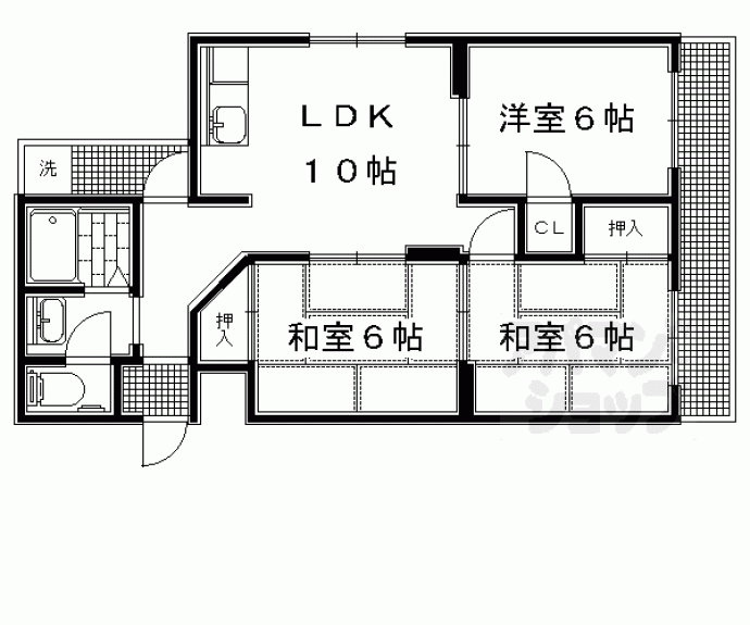 【シャトー高野】間取