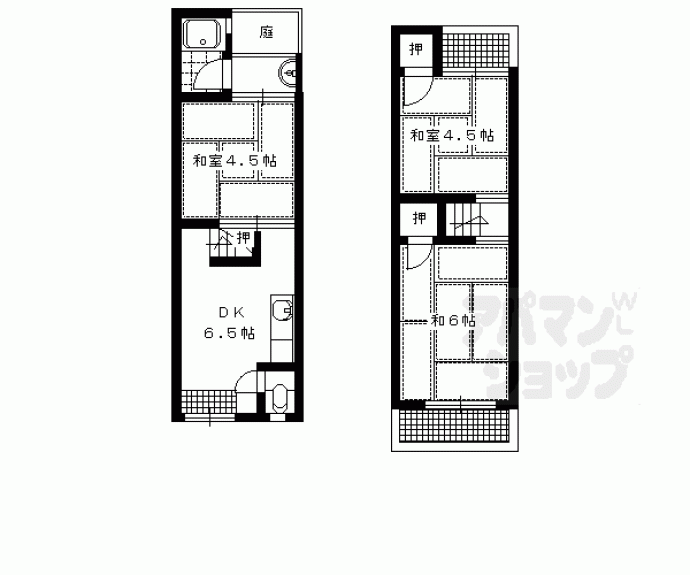 【田中関田町貸家２２－５８】間取