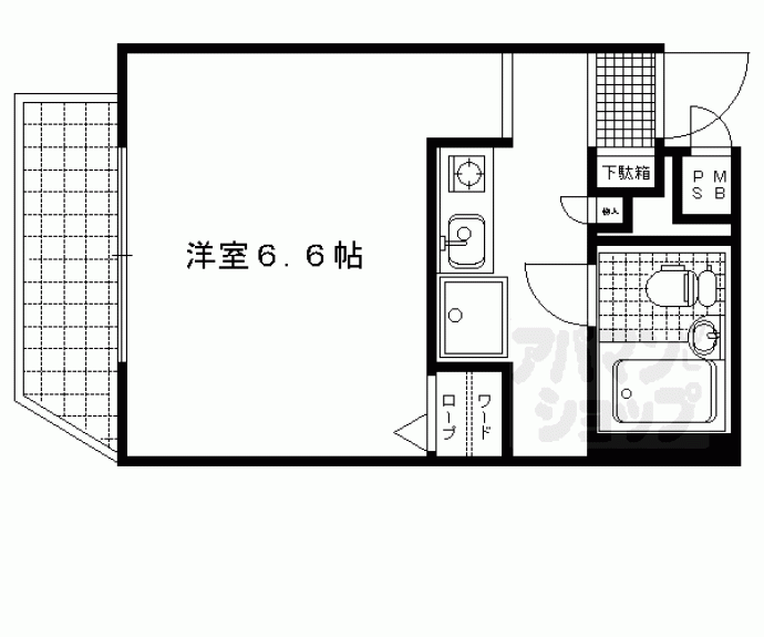 【デ・リード鴨川公園】間取