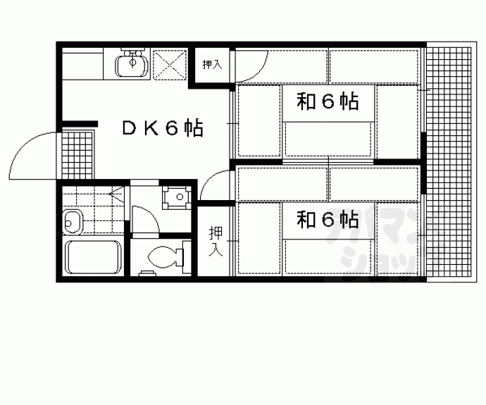 【ハイツヒエイビュー】間取