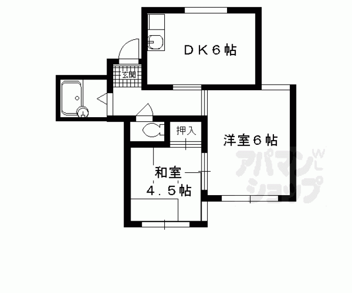 【ヴィラコート川端】間取