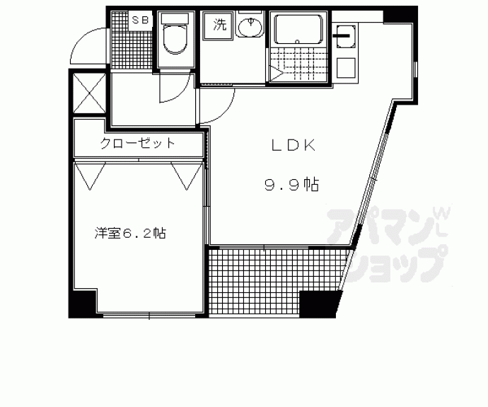 【パセオアグラシオン今出川】間取