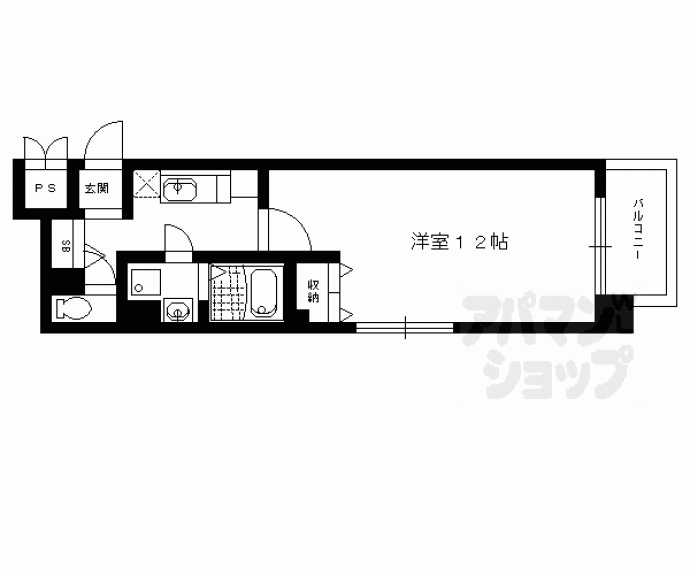 【ＶＩＡ花見小路】間取