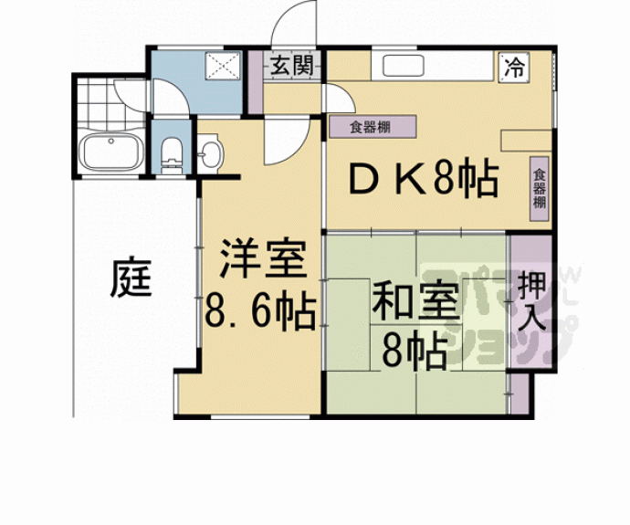 【岡田アパート】間取