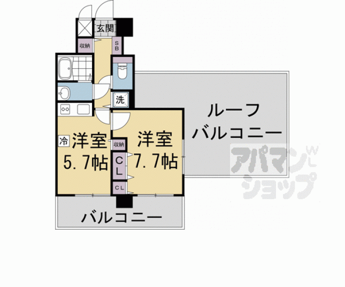 【ラナップスクエア京都東山】間取