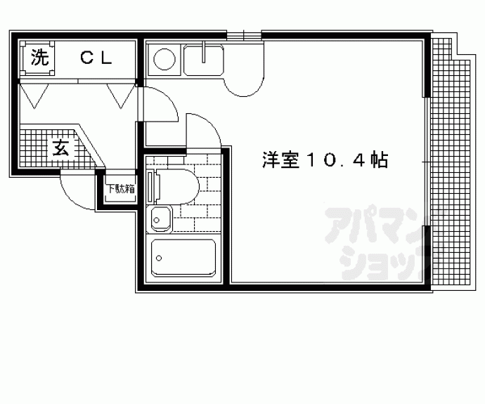 【パレ北白川Ｋｕｎｉ’ｓ】間取