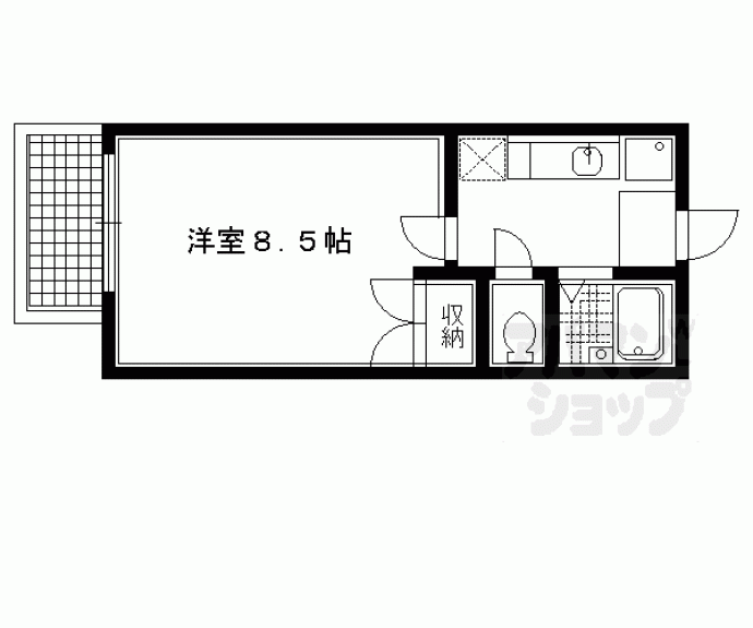 【銀頂ハイツ】間取