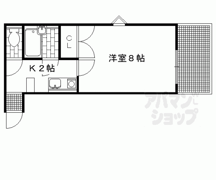 【サンダ館Ⅱ】間取