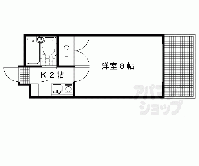 【サンダ館Ⅱ】間取