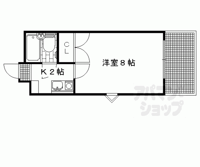 【サンダ館Ⅱ】間取