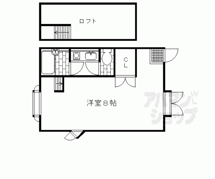 【サンダ館Ⅱ】間取