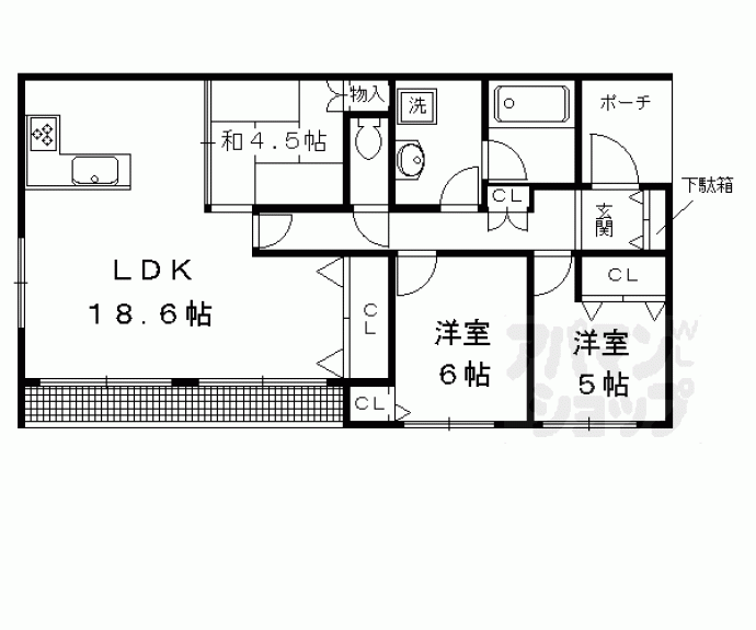 【イーグルコート衣笠廬山邸】間取