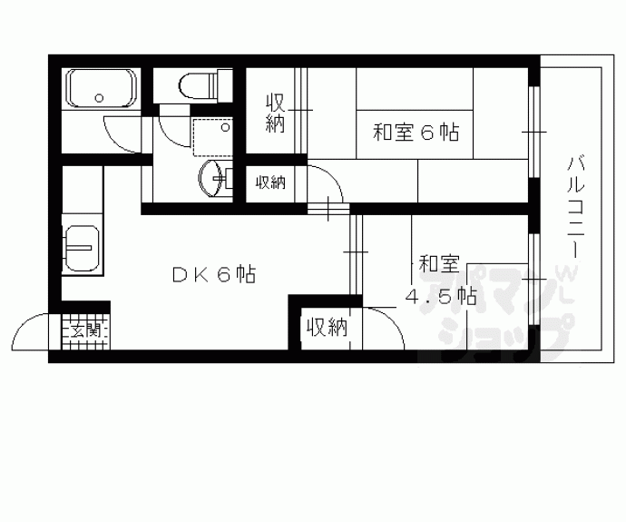 【コーポバイロン】間取