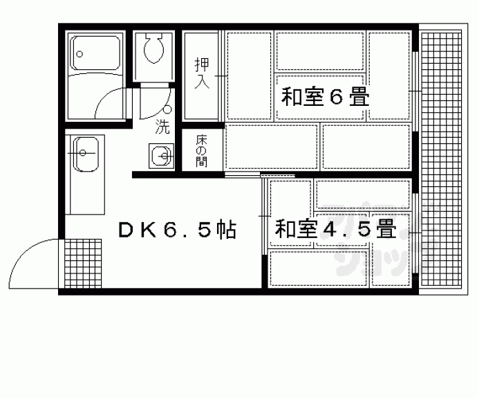 【コーポバイロン】間取